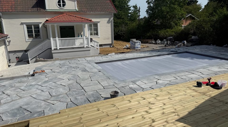 Betong-projekt i Danderyd